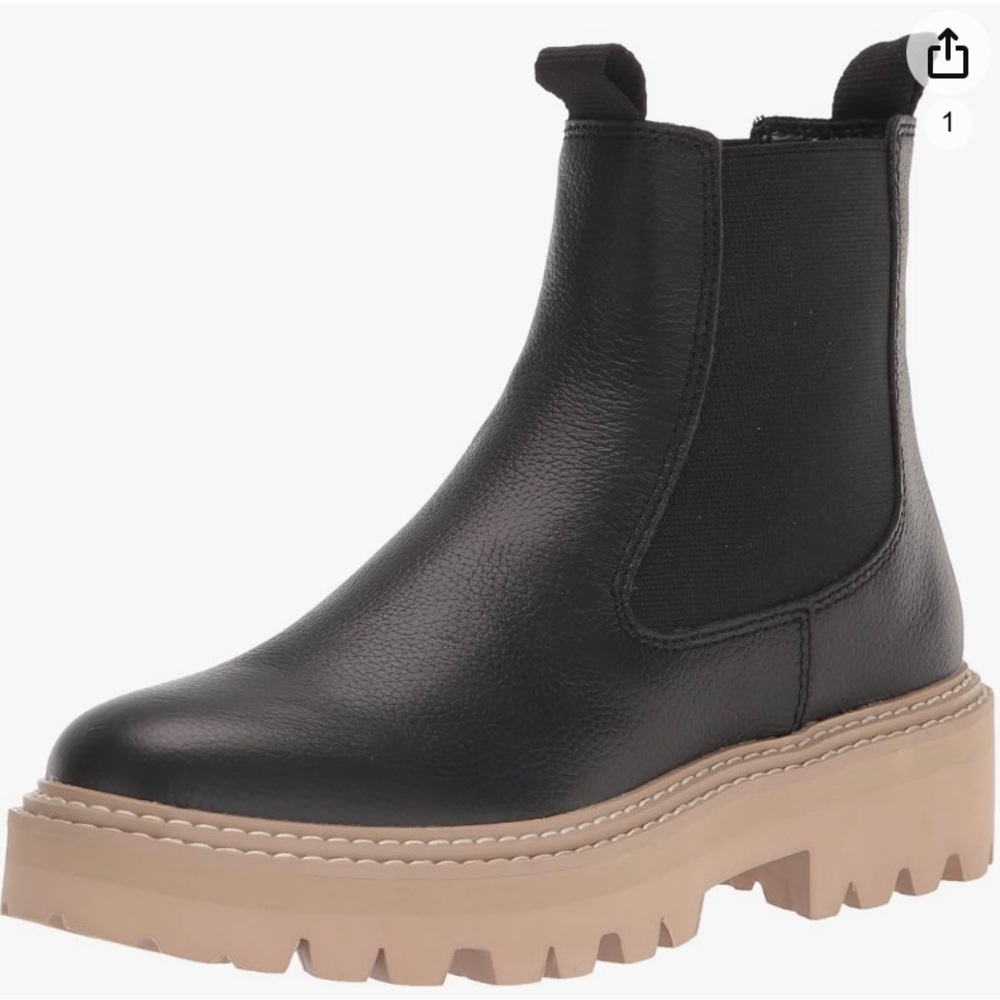 Women's Moana Rain Boot, Onyx Leather H2O size 8